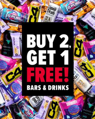Buy 2, Get 1 Free Bars and Drinks icon